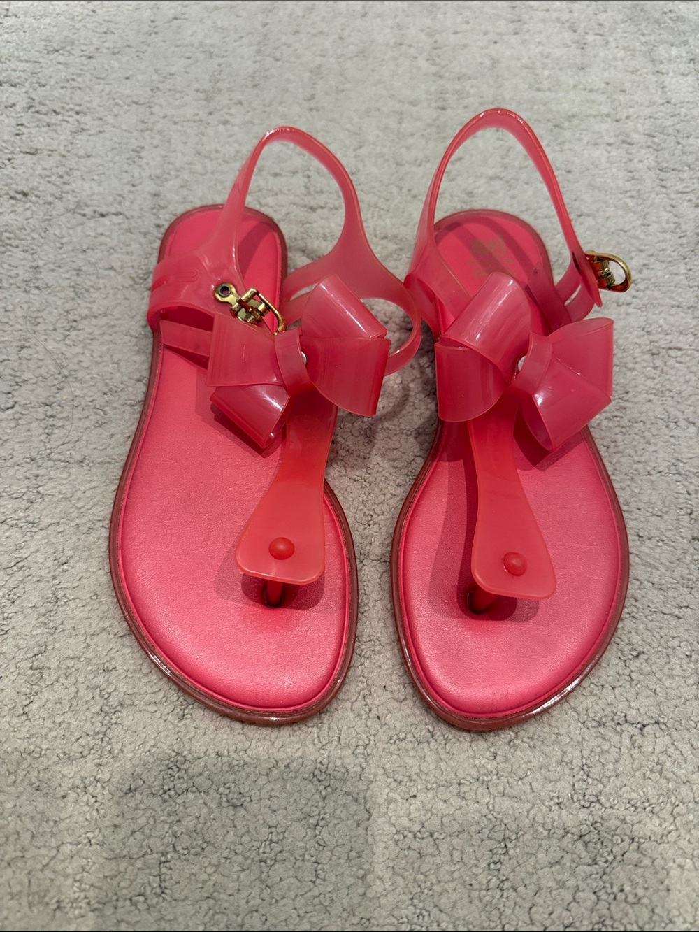 Mini Melissa Mel Solar Bow Jelly Sandals size 3
